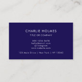 Carte De Visite Code QR Logo d'entreprise | Professionnel et Moder (Dos)