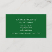 Carte De Visite Code QR Logo d'entreprise | Professionnel et Moder (Dos)