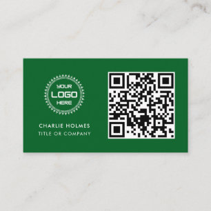 Carte De Visite Code QR Logo d'entreprise Professionnel et Moder