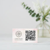 Carte De Visite Code QR Logo d'entreprise | Professionnel et Moder (Debout devant)