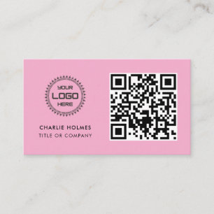 Carte De Visite Code QR Logo d'entreprise Professionnel et Moder