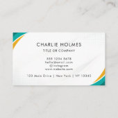 Carte De Visite Code QR Logo d'entreprise | Professionnel et Moder (Dos)