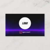 Carte De Visite Code QR Logo Elegant Eyelash (Dos)