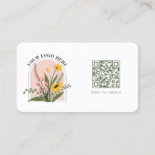 Carte De Visite Code QR Logo Entreprise Vert Moderne (Devant)