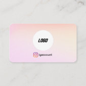 Carte De Visite Code QR Logo Esthéticienne Professionnelle (Dos)