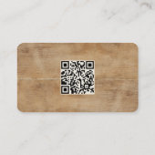 Carte De Visite Code QR LOGO Ferme de mouton d'agneau rustique (Dos)