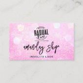 Carte De Visite Code QR Logo maquillage Artiste Boutique Parties s (Devant)