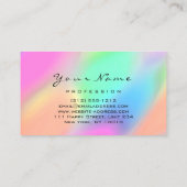 Carte De Visite Code QR Logo Maquillage Artiste Coiffure ongles ro (Dos)