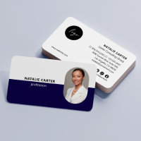 CODE QR Logo OVAL Photo Professional MARVY BLUE