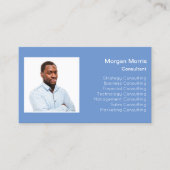 Carte De Visite Code QR Logo Photo Professionnel Nom de la société (Devant)