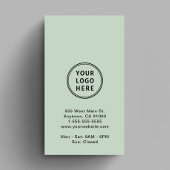 Carte De Visite Code QR Logo Promotionnel Sage