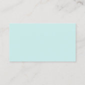 Carte De Visite Code QR Logo Turquoise Professionnel Moderne (Dos)