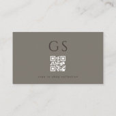Carte De Visite Code QR Luxe Mode Boutique de Luxe (Dos)