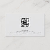 Carte De Visite Code QR Luxe Paillettes Holographiques Maquilleuse (Dos)