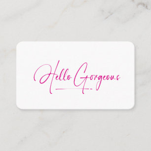Carte De Visite Code QR Maquilleuse Hello Magnifique Féminin Beaut