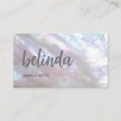 Carte De Visite Code QR | Maquilleuse Holographique (Devant)