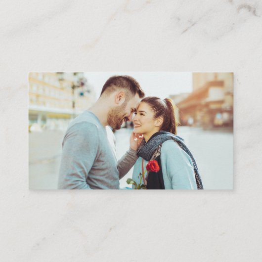 Carte De Visite Code QR Mariage photo RSVP en ligne (Dos)