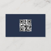 Carte De Visite Code QR médical bleu pour soignant professionnel (Dos)