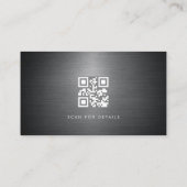 Carte De Visite Code QR métallique Realtor (Dos)