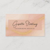 Carte De Visite Code QR Microblading Aquarelle (Devant)