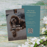 Code QR minima moderne de l'entraîneur de chiens p