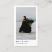 Carte De Visite Code QR minima moderne professionnel 2 photo (Devant)