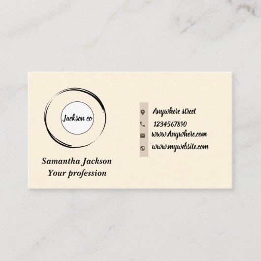 Carte De Visite Code QR minimal (Devant)