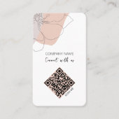 Carte De Visite Code QR minimal Connectez-vous avec nous (Devant)