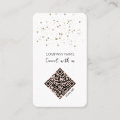 Carte De Visite Code QR minimal Connectez-vous avec nous (Devant)