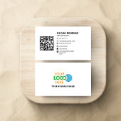 Carte De Visite Code QR minimal Informations de contact réseau num