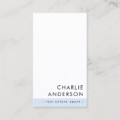 Carte De Visite Code QR minimal moderne bleu poussiéreux blanc ver (Devant)