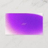 Carte De Visite Code QR minimal moderne Bruit flou dégradé Violet (Devant)