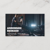 Carte De Visite Code QR minimal | Photo d'aptitude personnelle du  (Devant)