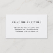 Carte De Visite Code QR minimal professionnel (Dos)