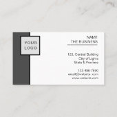 Carte De Visite Code QR minimal professionnel scannable pour promo (Dos)
