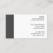Carte De Visite Code QR minimal professionnel scannable pour promo (Dos)