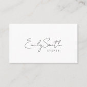 Carte De Visite Code QR minimaliste (Devant)