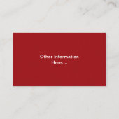 Carte De Visite Code QR minimaliste à rayures rouges Professionnel (Dos)