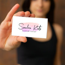 Code QR minimaliste aquarelle rose Beauté Maquilla