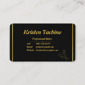 Carte De Visite Code QR minimum professionnel et boulangerie photo (Devant)