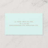 Carte De Visite Code QR Mixer Cœurs Fleurs Rose Gold Drips (Dos)