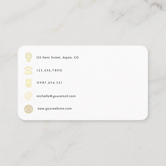 Carte De Visite Code QR mode (Dos)