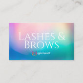 Carte De Visite Code QR modèle Eyelash (Dos)