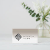 Carte De Visite Code QR moderne (Debout devant)