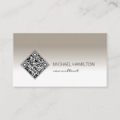 Carte De Visite Code QR moderne (Devant)