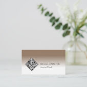 Carte De Visite Code QR Moderne (Debout devant)