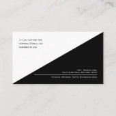 Carte De Visite Code QR moderne avec logo propre entreprise minima (Dos)