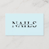 Carte De Visite Code QR moderne, bleu clair (Devant)