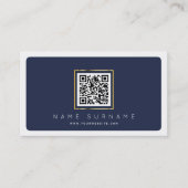 Carte De Visite Code QR moderne code à barres réseau tendance (Devant)