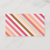 Carte De Visite Code QR moderne de bande diagonale (Dos)